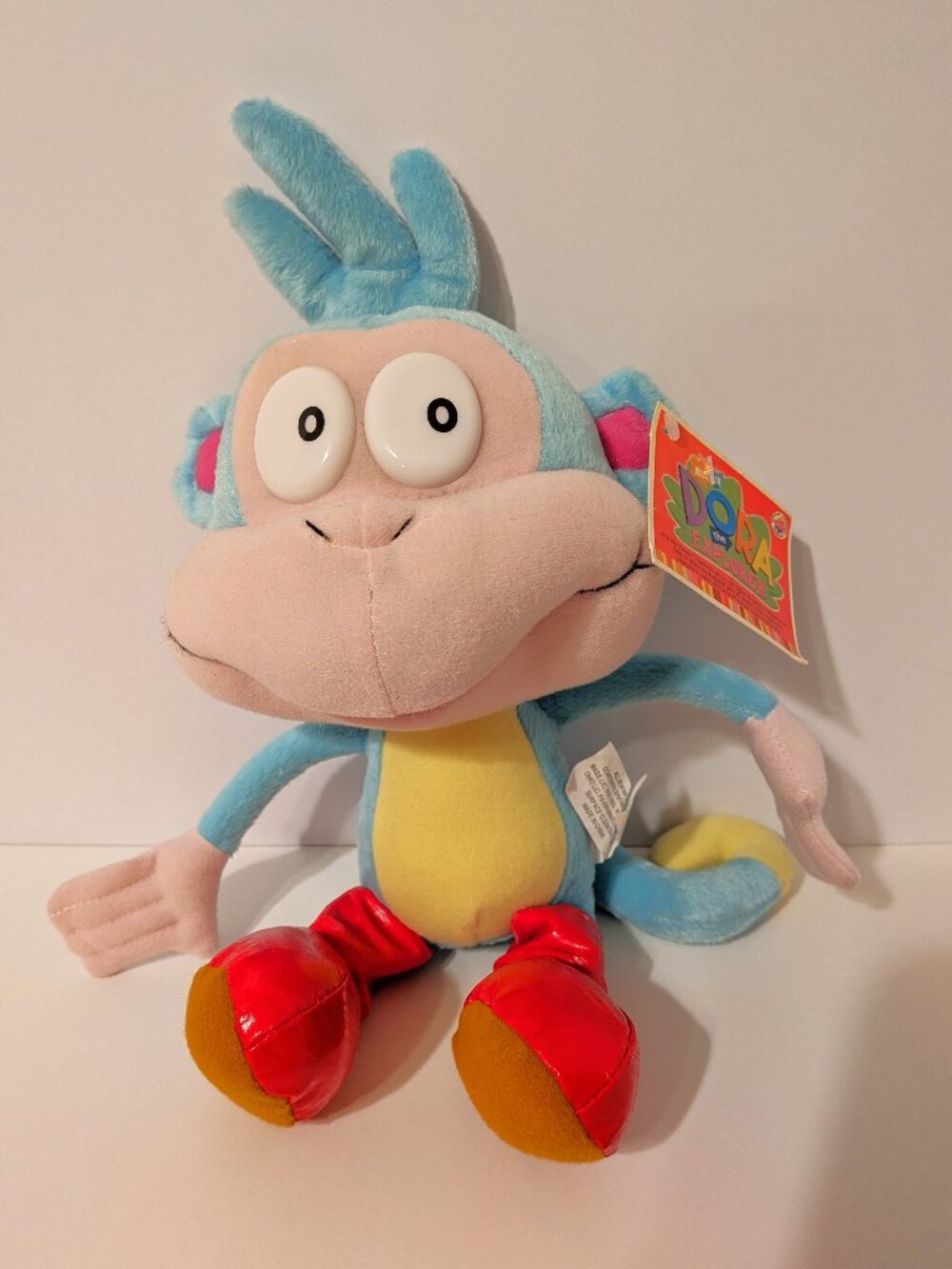 NEW Nanco Viacom 2003 Boots Dora the Explorer Plush Stuffed Velvety Monkey 10"